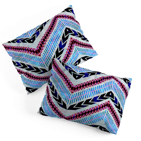 Schatzi Brown Shelby Chevron Silver Pillow Shams