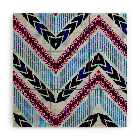 Schatzi Brown Shelby Chevron Silver Wood Wall Mural