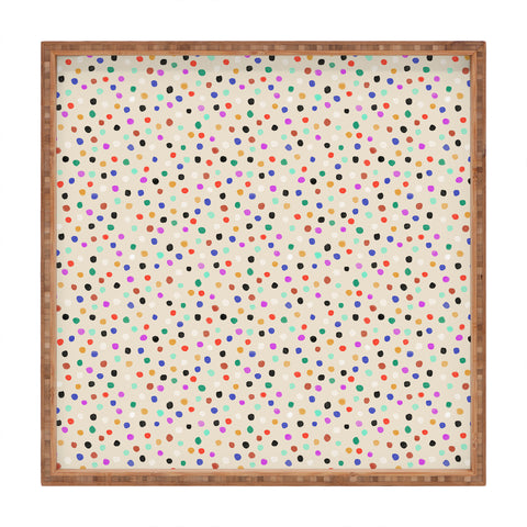 Schatzi Brown Spicy Dots Square Tray