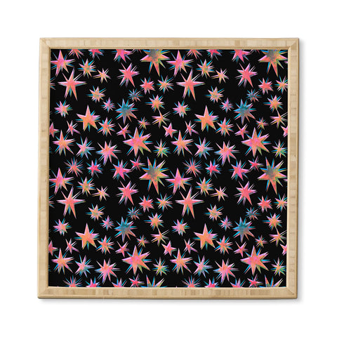 Schatzi Brown Starry Pink Framed Wall Art