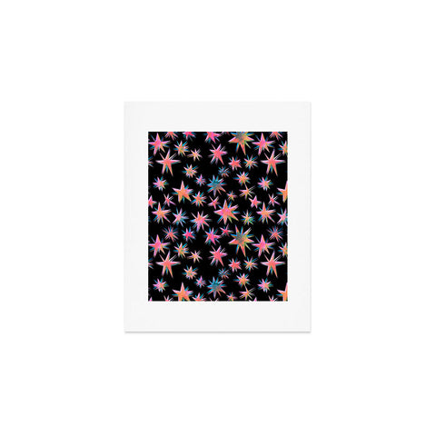 Schatzi Brown Starry Pink Art Print
