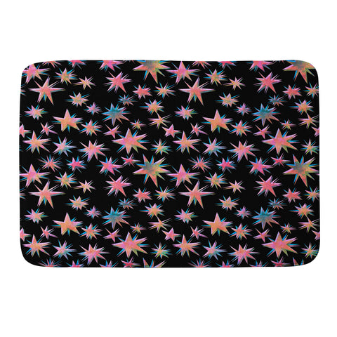 Schatzi Brown Starry Pink Memory Foam Bath Mat