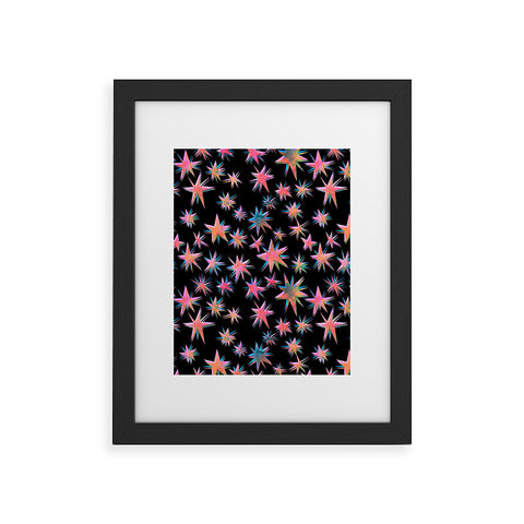 Schatzi Brown Starry Pink Framed Art Print