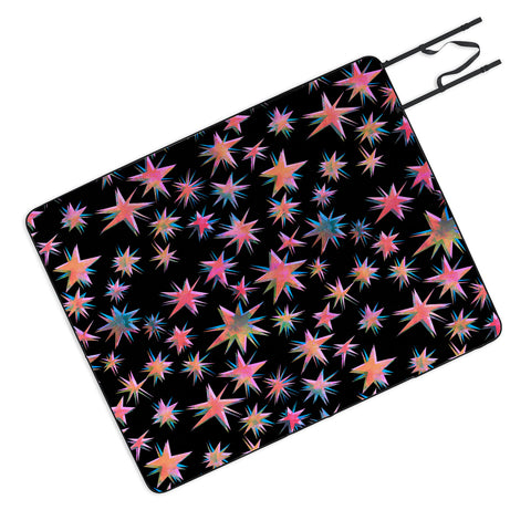 Schatzi Brown Starry Pink Picnic Blanket
