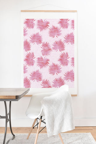 Schatzi Brown Sun Palm Pink Art Print And Hanger
