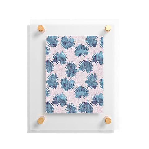 Schatzi Brown Sun Palm Pink Blue Floating Acrylic Print