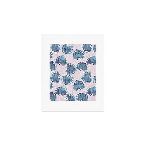 Schatzi Brown Sun Palm Pink Blue Art Print