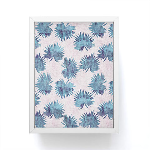Schatzi Brown Sun Palm Pink Blue Framed Mini Art Print