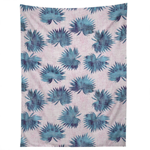 Schatzi Brown Sun Palm Pink Blue Tapestry