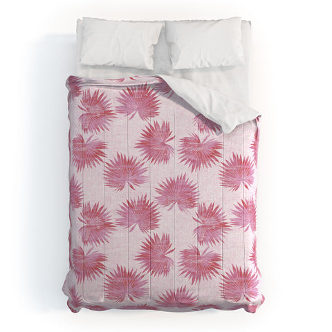 Schatzi Brown Sun Palm Pink Comforter