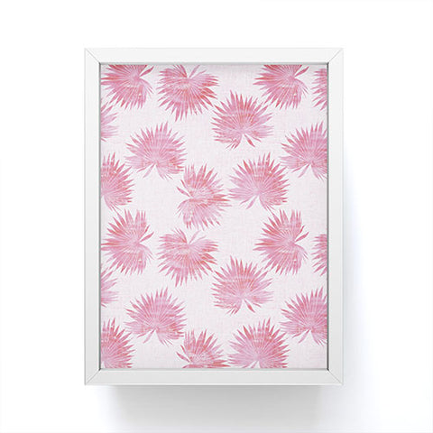 Schatzi Brown Sun Palm Pink Framed Mini Art Print