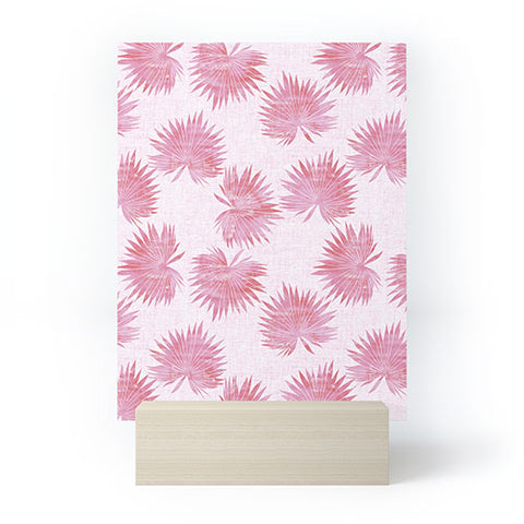 Schatzi Brown Sun Palm Pink Mini Art Print