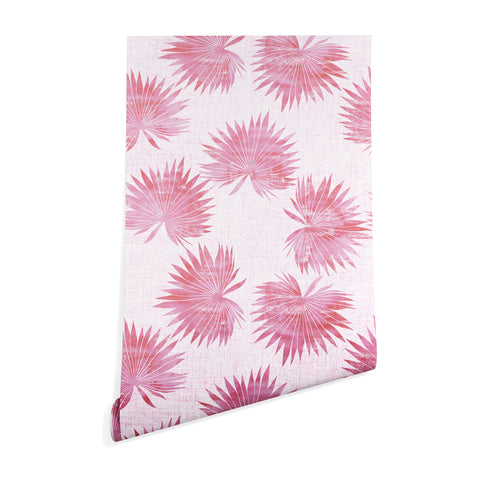 Schatzi Brown Sun Palm Pink Wallpaper