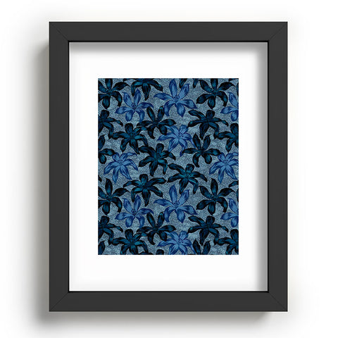 Schatzi Brown Sunrise Floral Blue Recessed Framing Rectangle
