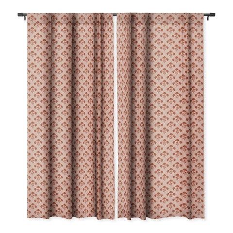 Schatzi Brown Suri Floral Cherry Blackout Window Curtain