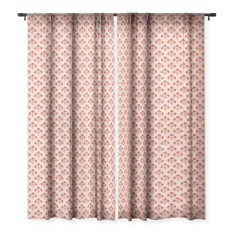 Schatzi Brown Suri Floral Cherry Sheer Window Curtain