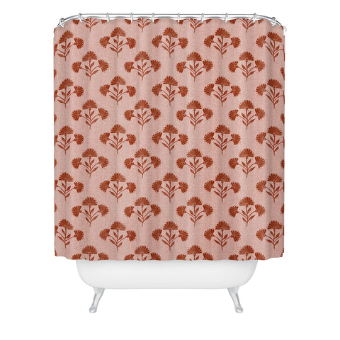Schatzi Brown Suri Floral Cherry Shower Curtain