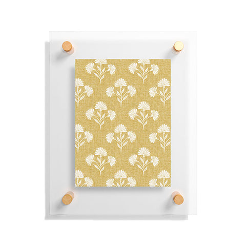 Schatzi Brown Suri Floral Golden Floating Acrylic Print