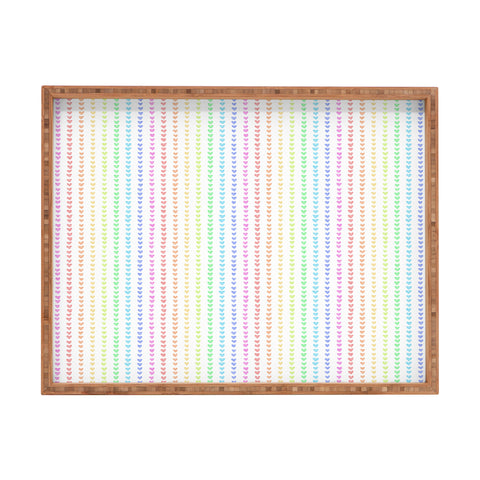 Schatzi Brown Sweet Pastel Mini Hearts Rectangular Tray