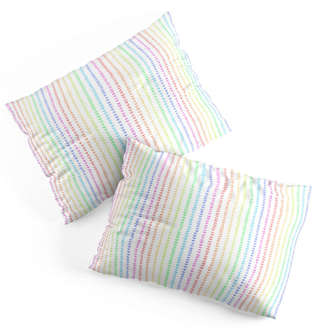 Schatzi Brown Sweet Pastel Mini Hearts Pillow Shams