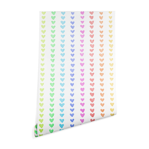 Schatzi Brown Sweet Pastel Mini Hearts Wallpaper