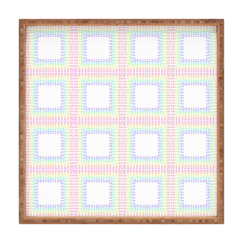 Schatzi Brown Sweet Pastel Squares Square Tray