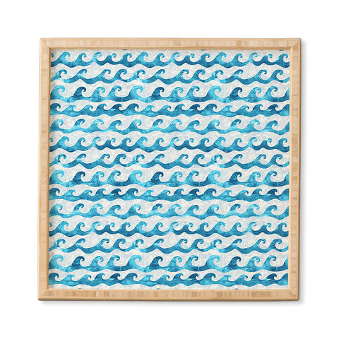 Schatzi Brown Swell Aqua Framed Wall Art