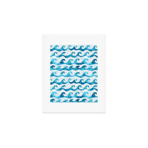 Schatzi Brown Swell Aqua Art Print