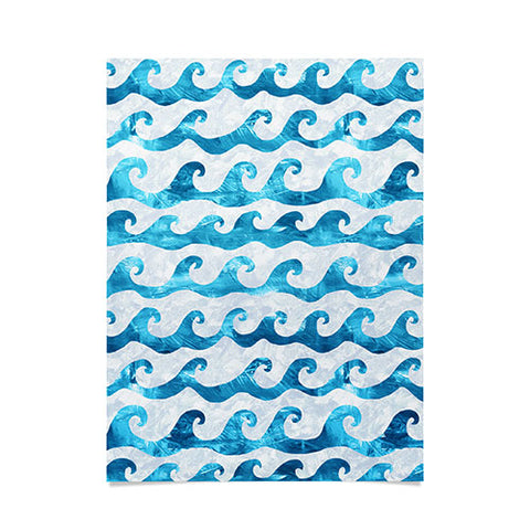 Schatzi Brown Swell Aqua Poster