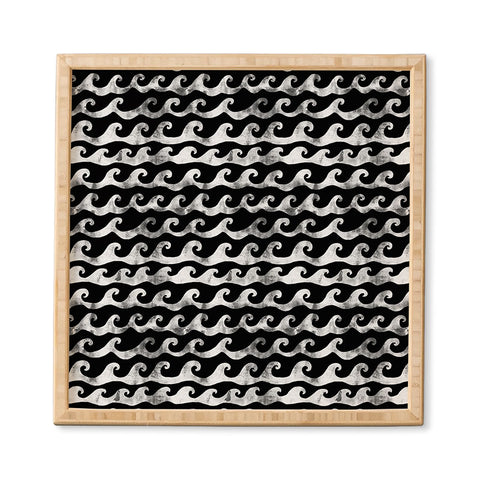 Schatzi Brown Swell Black and White Framed Wall Art
