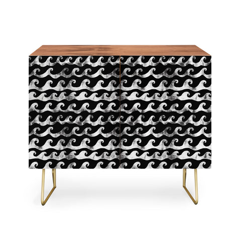 Schatzi Brown Swell Black and White Credenza