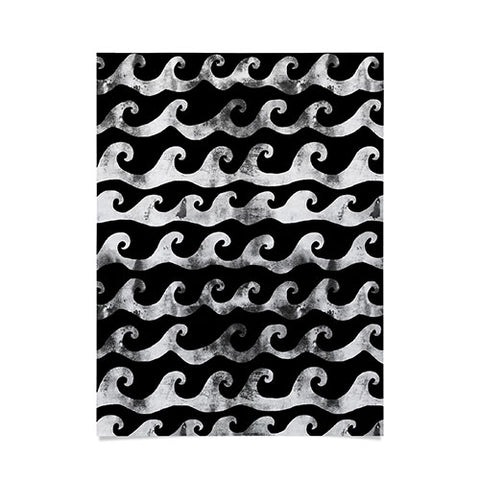Schatzi Brown Swell Black and White Poster