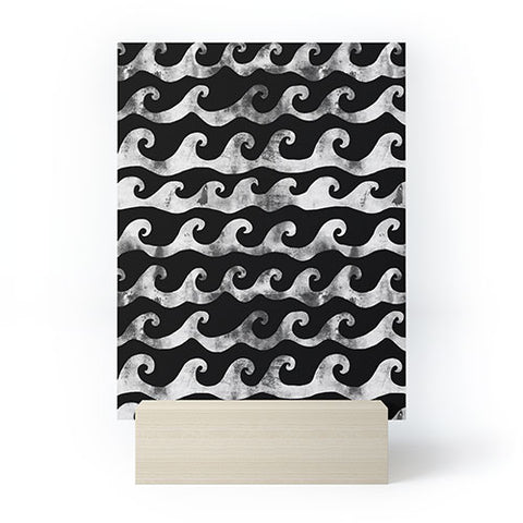 Schatzi Brown Swell Black and White Mini Art Print