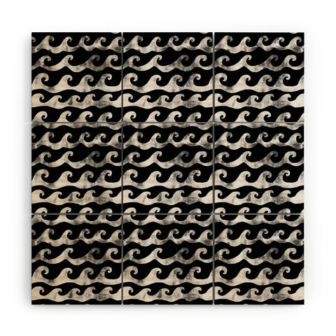 Schatzi Brown Swell Black and White Wood Wall Mural