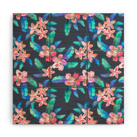 Schatzi Brown Tahitian Garden Gray Wood Wall Mural