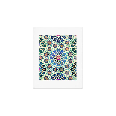 Schatzi Brown Tangier Tile Green Art Print