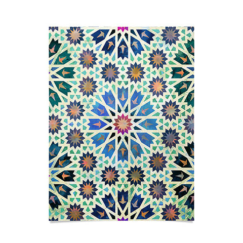 Schatzi Brown Tangier Tile Green Poster