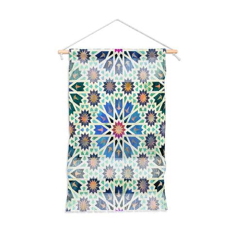 Schatzi Brown Tangier Tile Green Wall Hanging Portrait