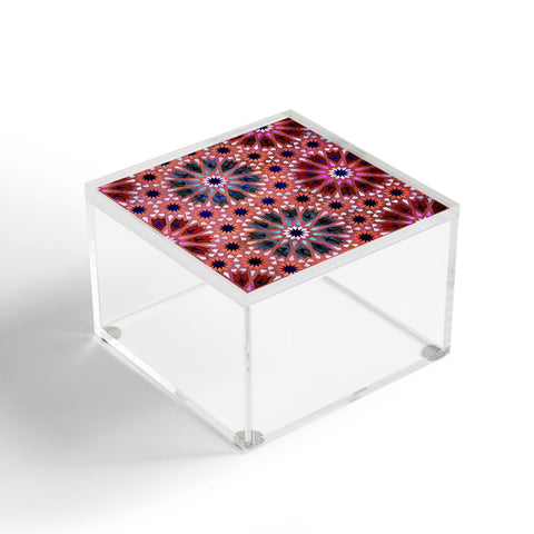 Schatzi Brown Tangier Tile Red Acrylic Box