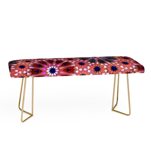 Schatzi Brown Tangier Tile Red Bench