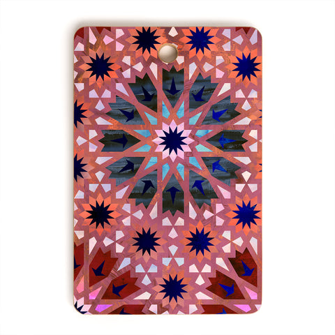 Schatzi Brown Tangier Tile Red Cutting Board Rectangle