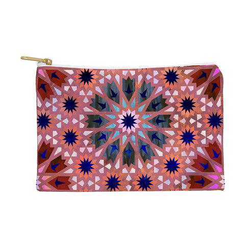 Schatzi Brown Tangier Tile Red Pouch