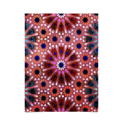 Schatzi Brown Tangier Tile Red Poster