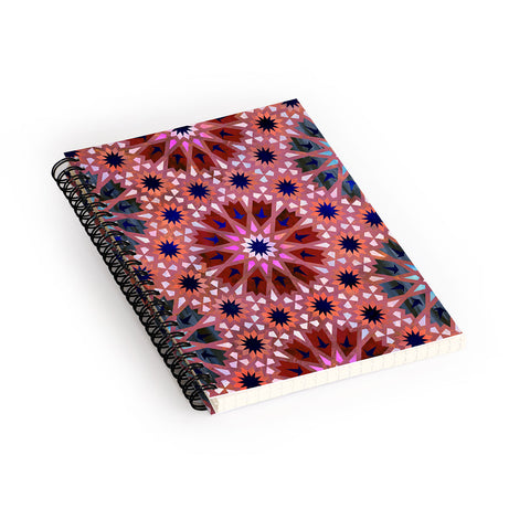 Schatzi Brown Tangier Tile Red Spiral Notebook