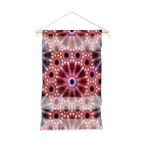 Schatzi Brown Tangier Tile Red Wall Hanging Portrait