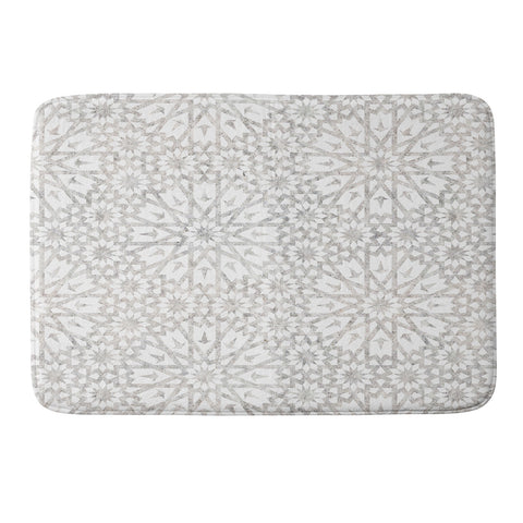 Schatzi Brown Tangier Tile Sand Memory Foam Bath Mat