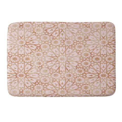 Schatzi Brown Tangier Warm Pink Memory Foam Bath Mat
