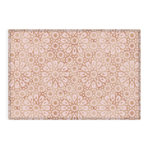 Schatzi Brown Tangier Warm Pink Outdoor Rug