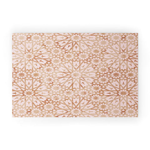 Schatzi Brown Tangier Warm Pink Welcome Mat