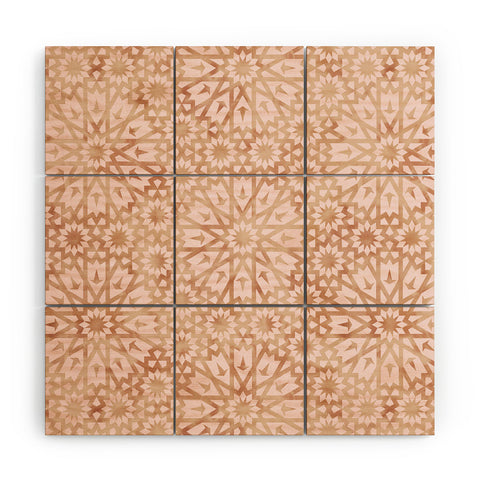 Schatzi Brown Tangier Warm Pink Wood Wall Mural